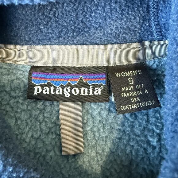 Vintage Patagonia Synchilla Arctic Jacket Women's Small Blue Full Zip Outerwear - Picture 8 of 12